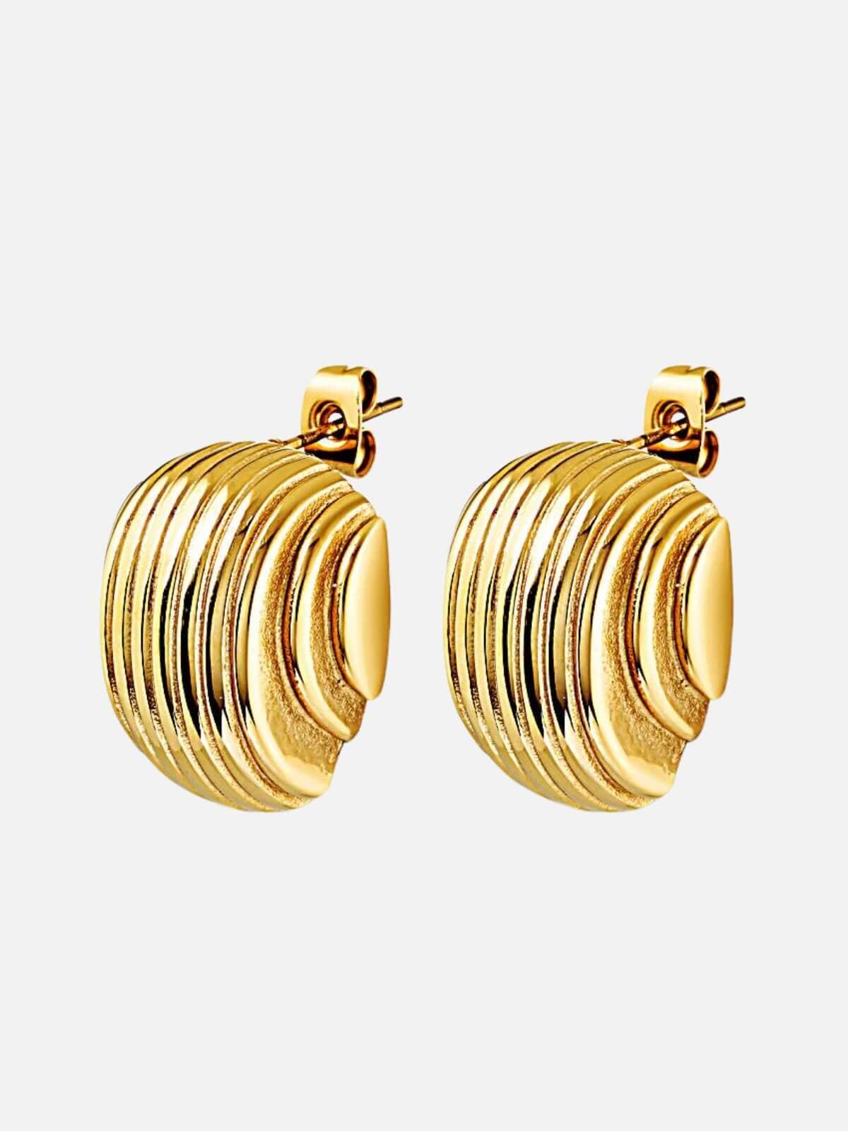 Cendre | Celeste Earrings - Gold | Perlu