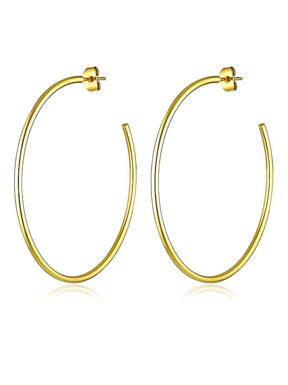 Cendre | Hailey Hoop Earrings - Gold | Perlu 