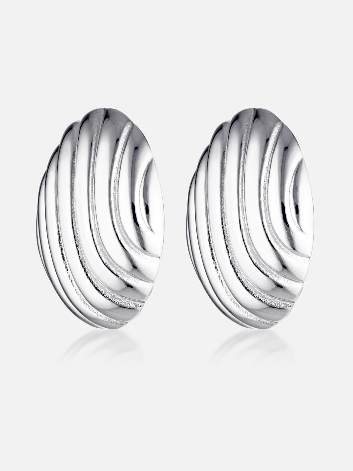 Cendre | Odette Earrings - Silver | Perlu