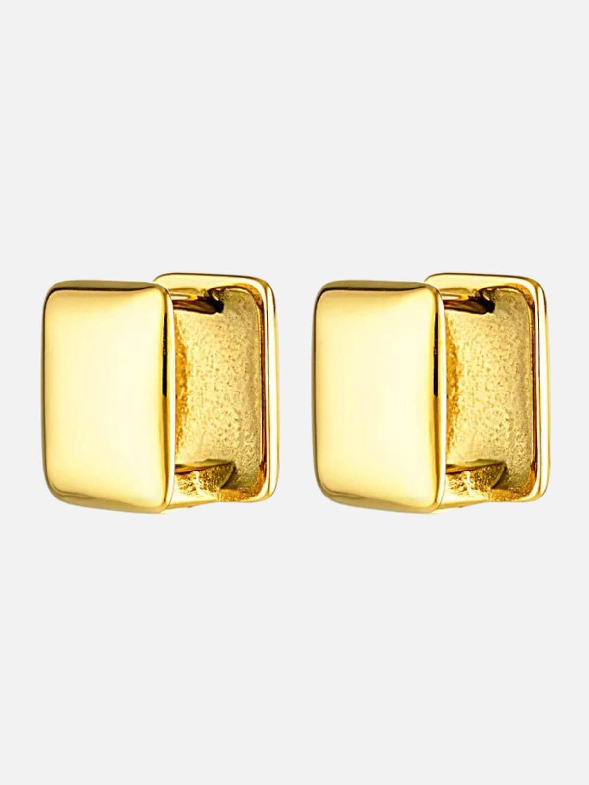 Cendre | Rive Gauche Huggie Earrings - Gold | Perlu