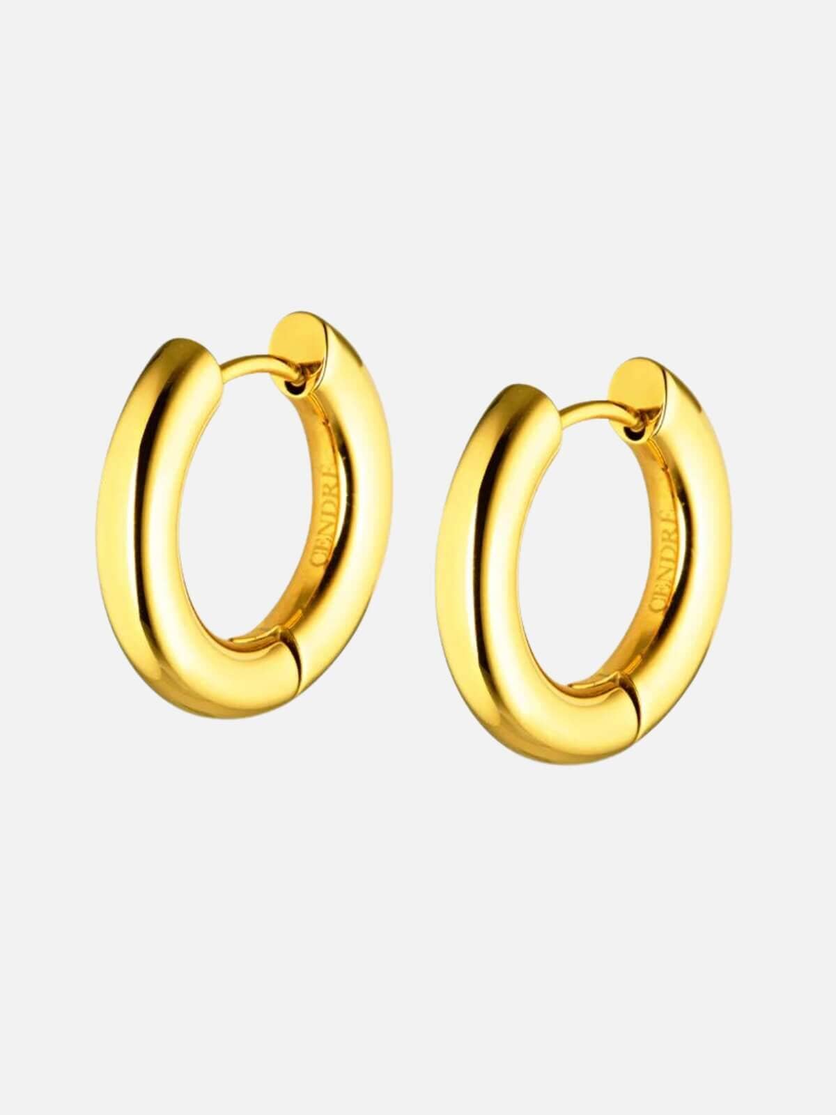 Cendre | Rogue Huggie Earrings - Gold | Perlu