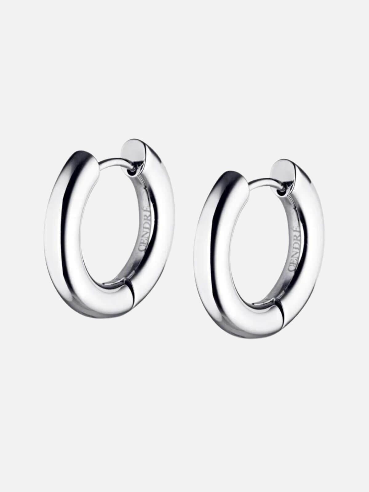 Cendre | Rogue Huggie Earrings - Silver | Perlu