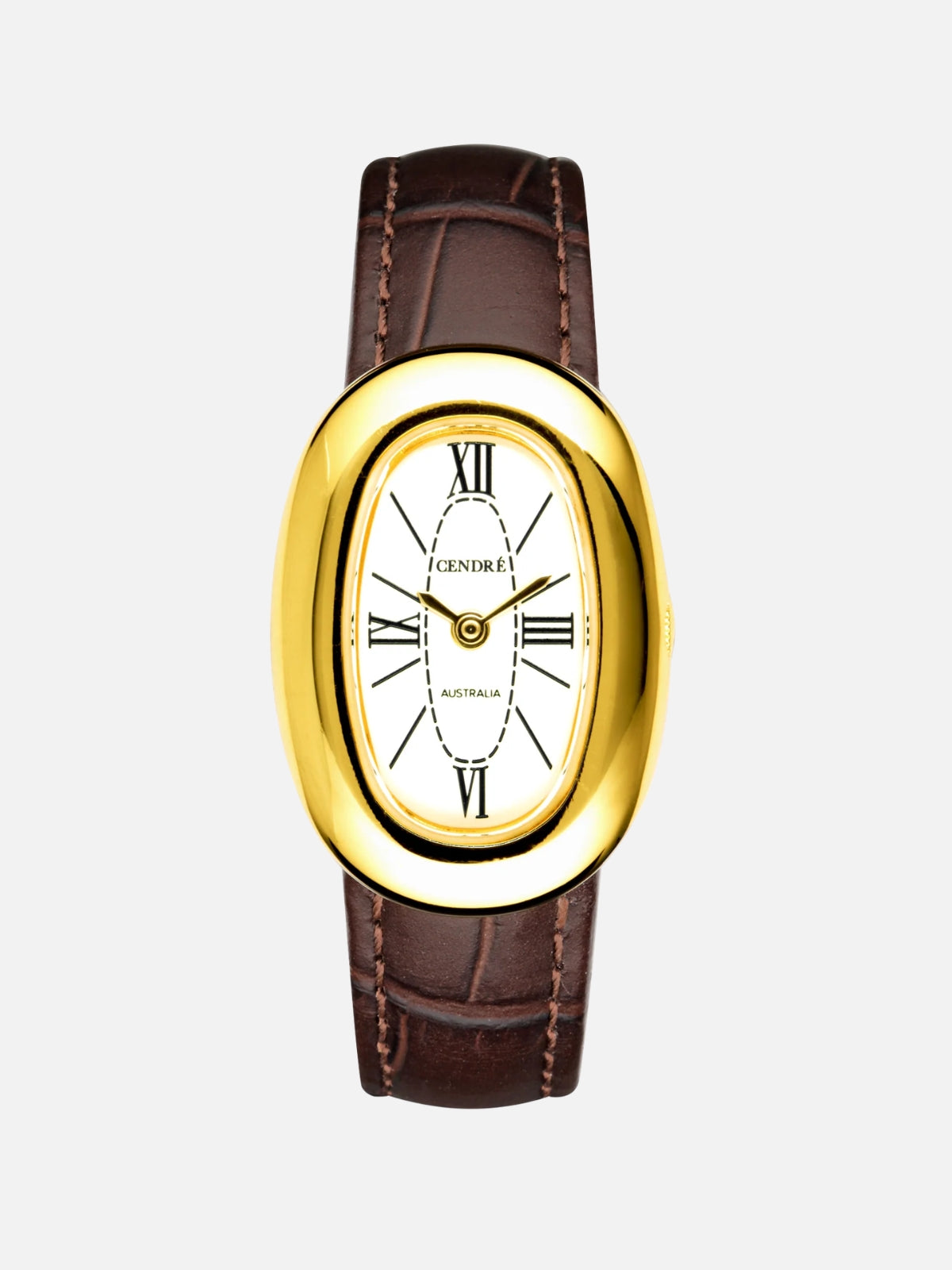 Bridgette Watch - White Espresso Croc
