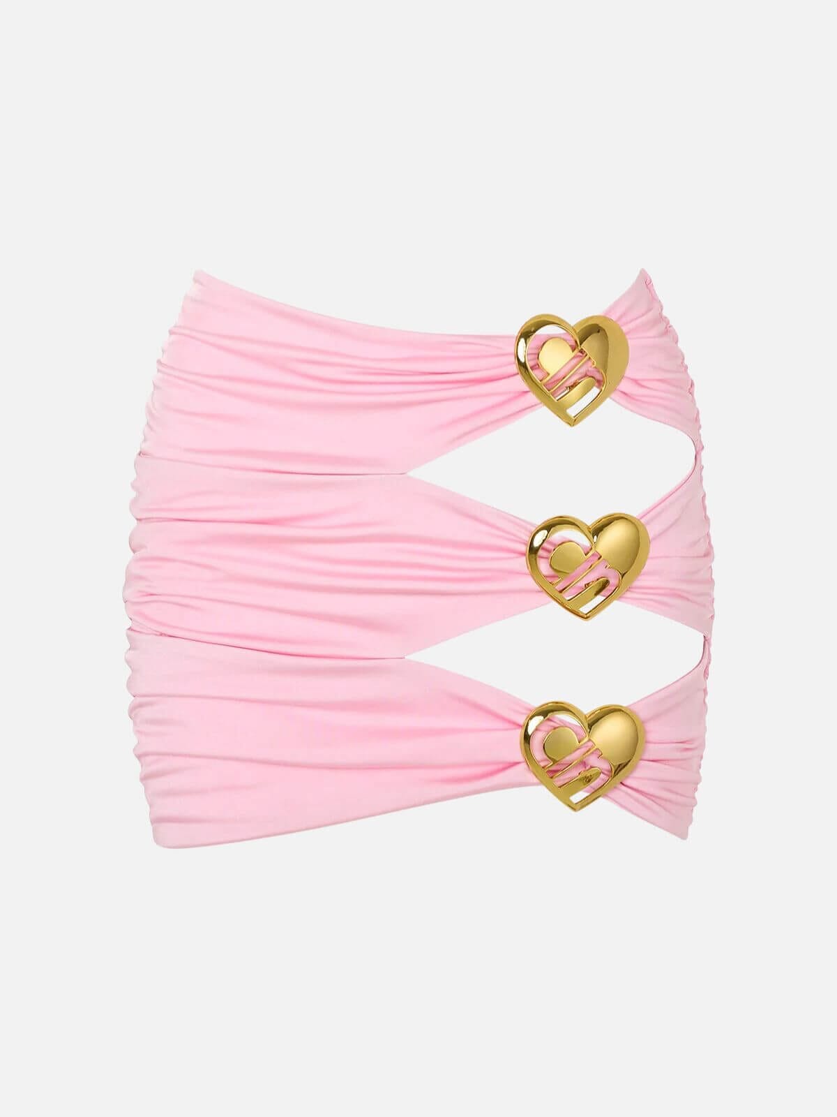 Coupe Heart Cut Out Mini Skirt - Ballet Pink