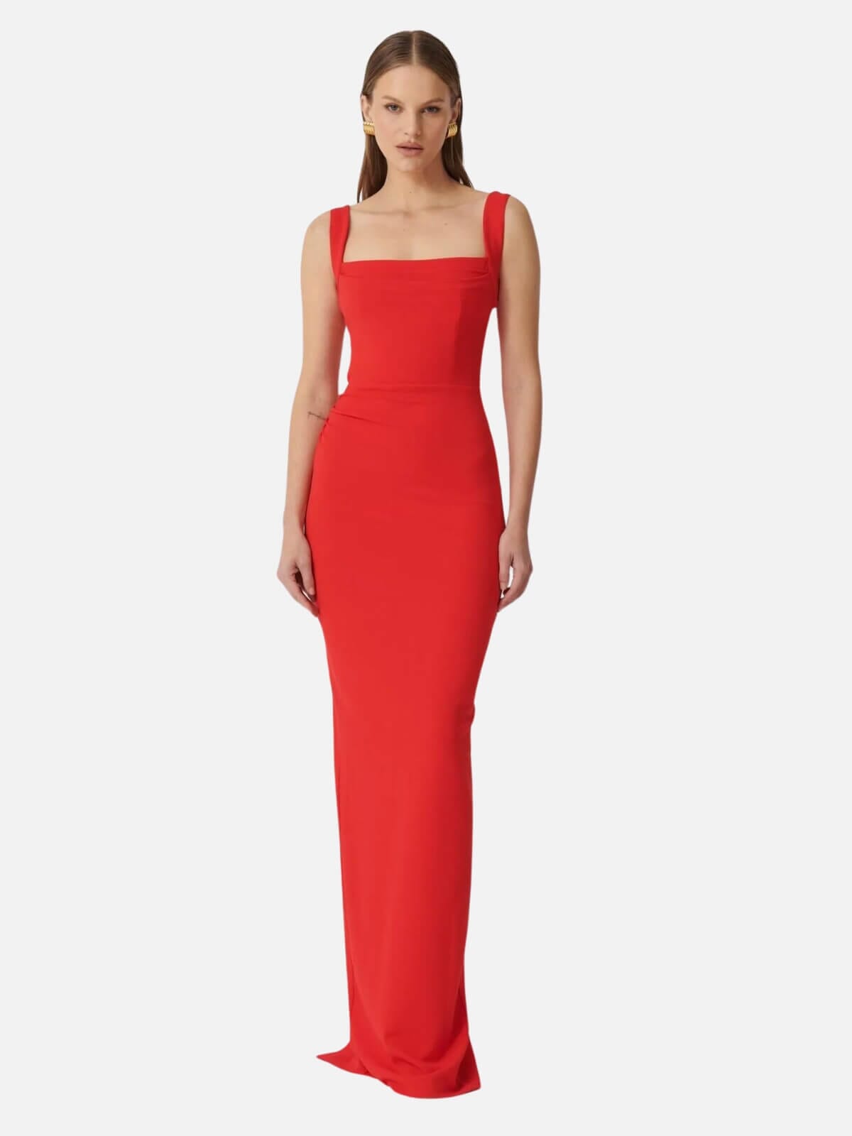 Effie Kats | Marbella Gown - Cherry Red | Perlu