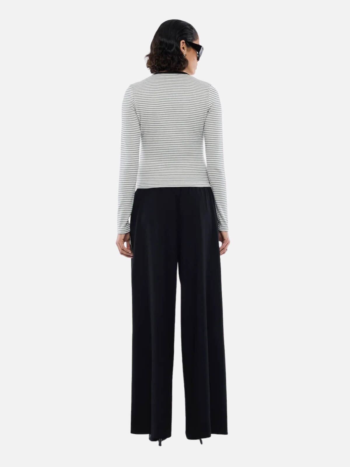 Bowie Wide Leg Pant - Black Pants Ena Pelly 