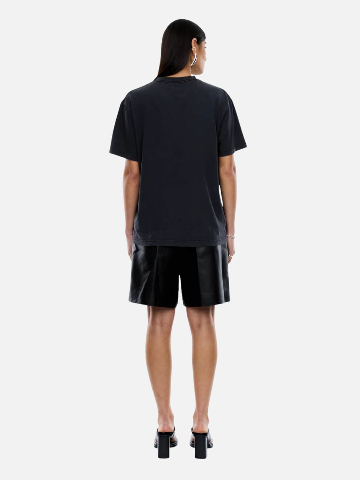 Crawling Leopard Tee - Vintage Black