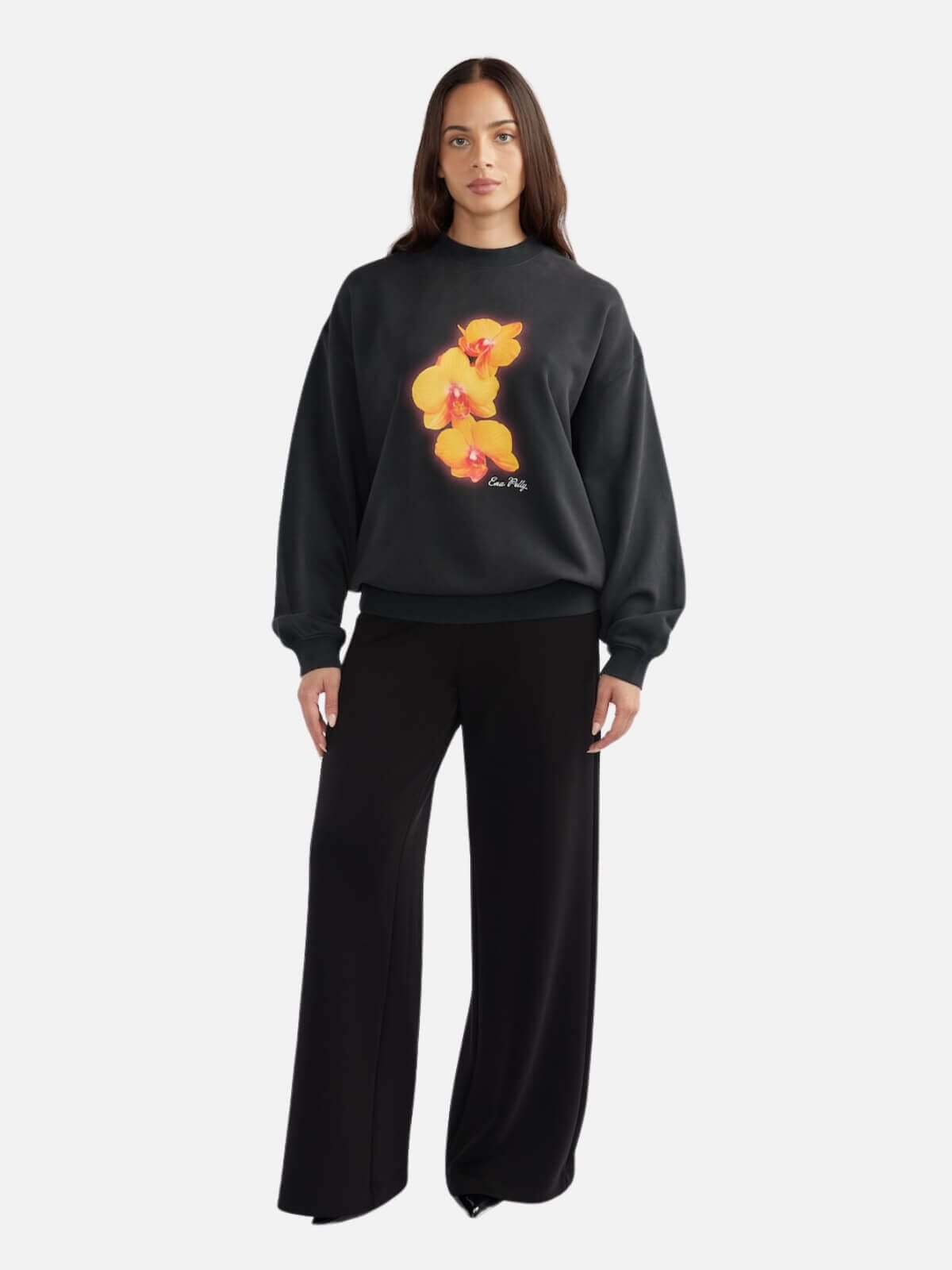 Ena Pelly | Orchid Sweatshirt - Vintage Black | Perlu