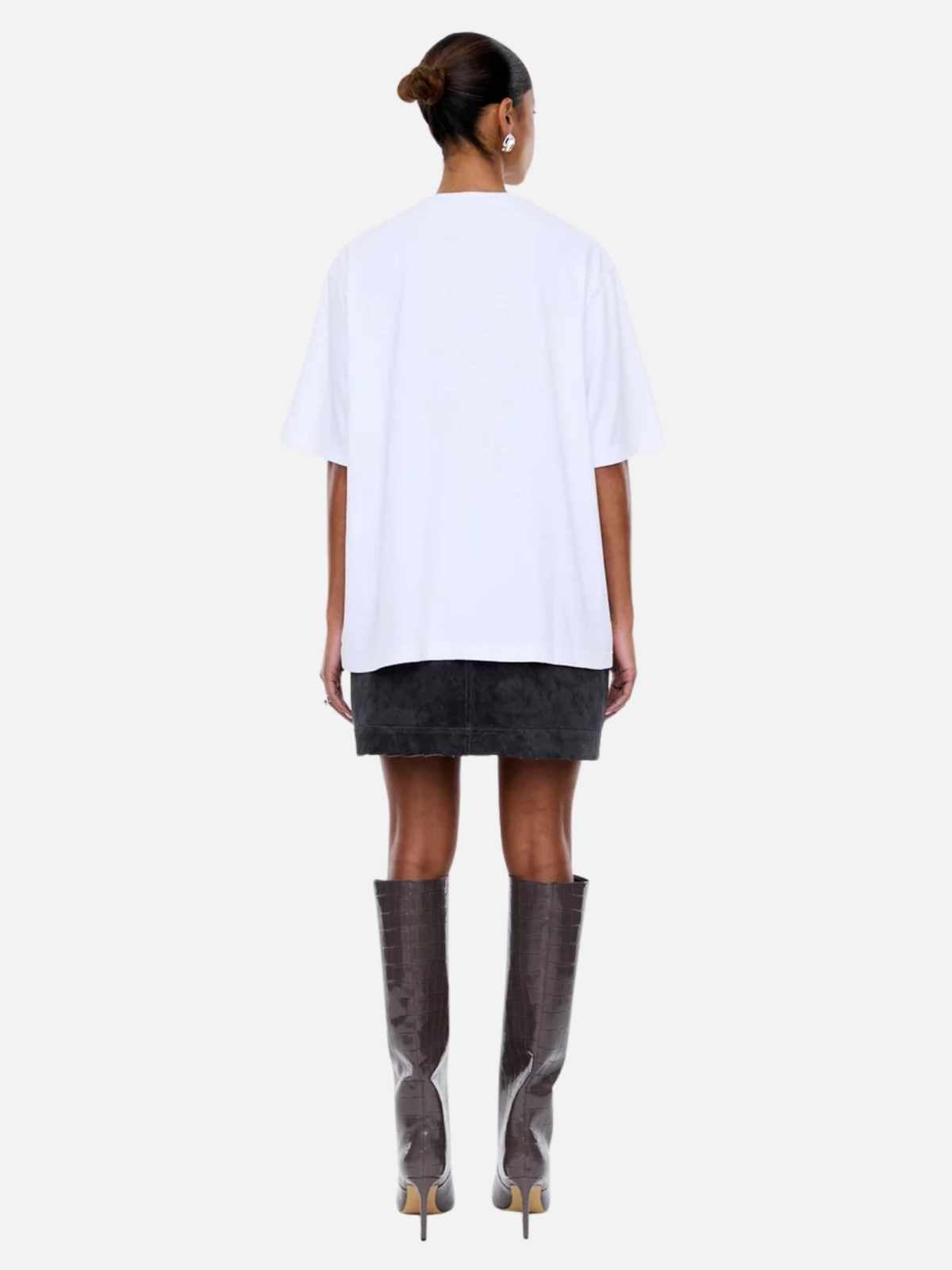 Sophia Relaxed Tee - White/Florals