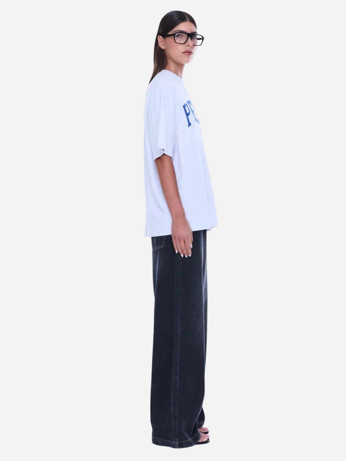 Sophia Relaxed Tee - White Marle
