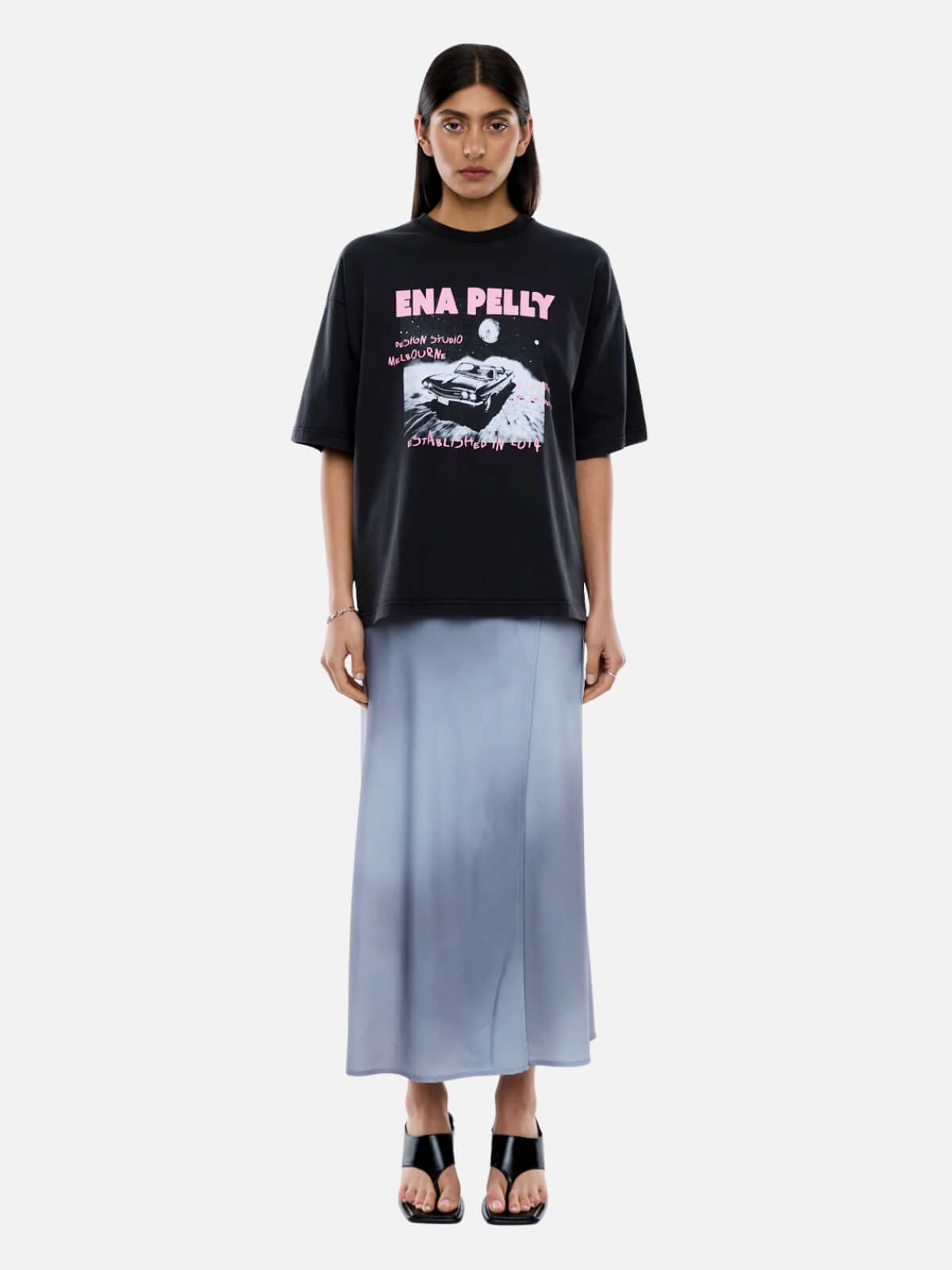 Ena Pelly | Vintage Car Tee - Vintage Black | Perlu