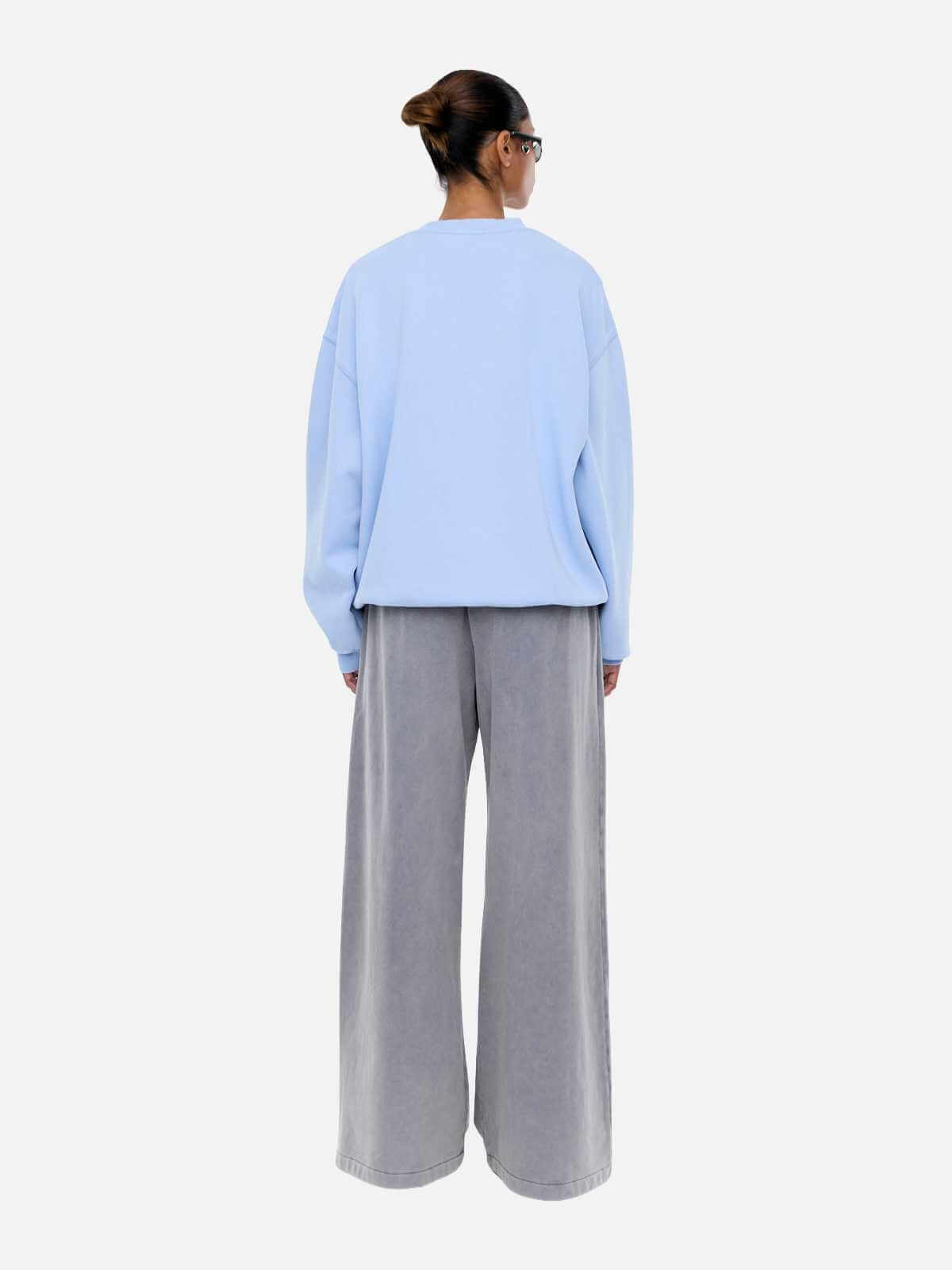 Mila Oversized Sweater - Soft Blue