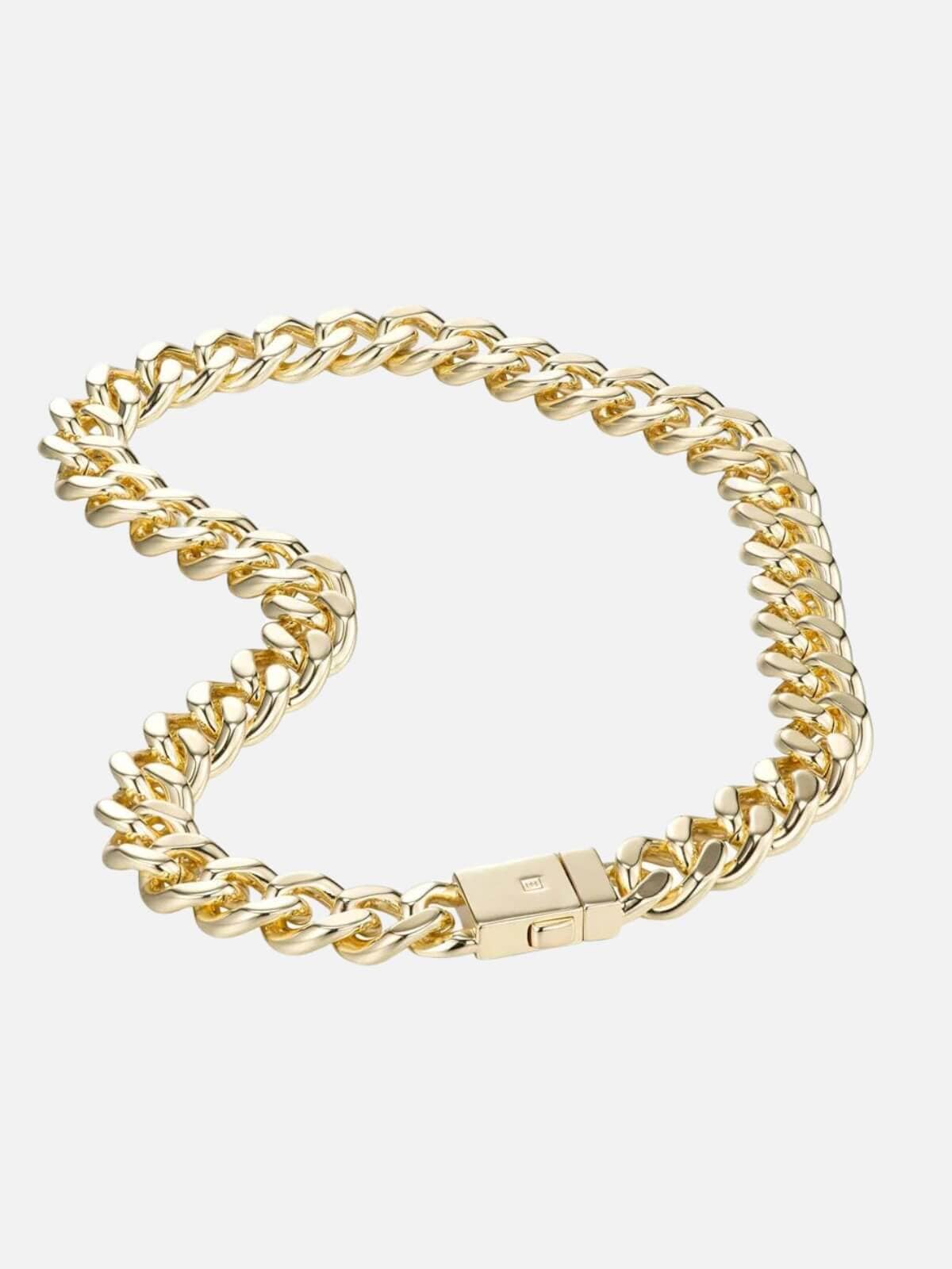 F+H | Attitude Statement Curb Chain: Brass + 18K Gold | Perlu