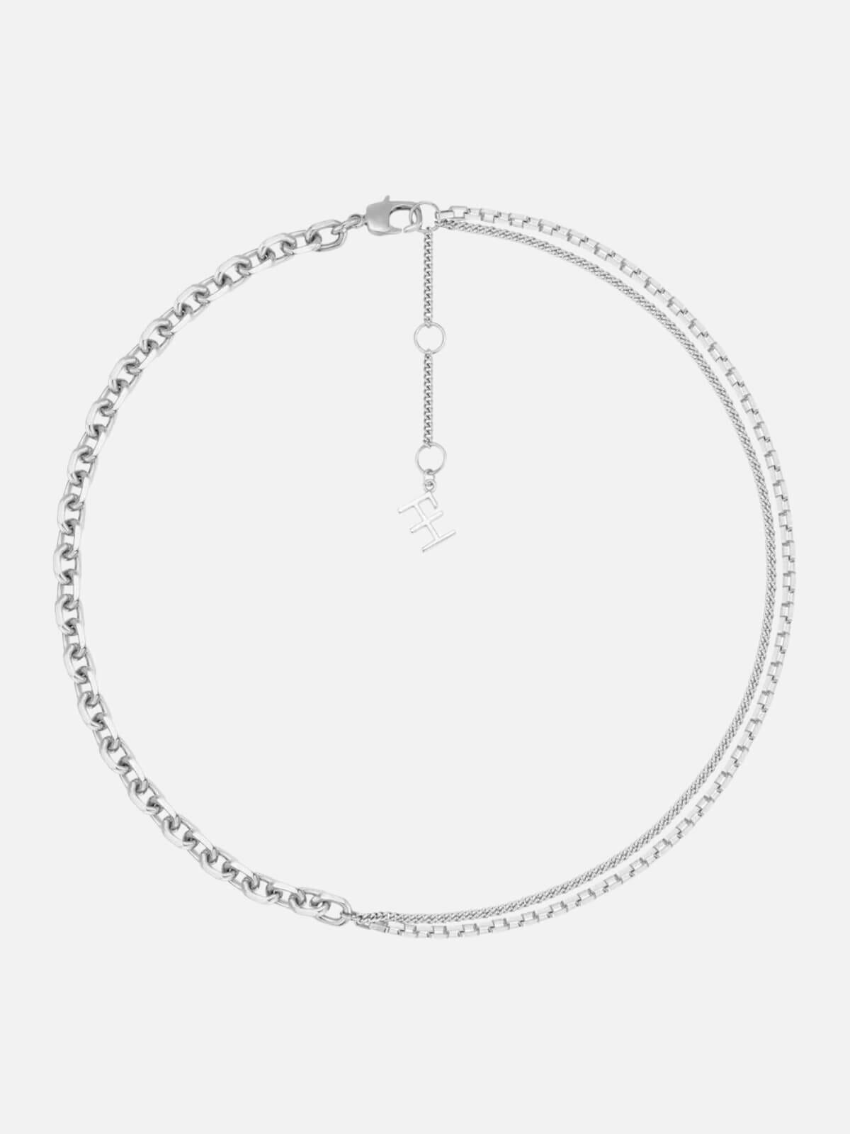 F+H | Emerge Multi Chain Necklace: Sterling Silver | Perlu