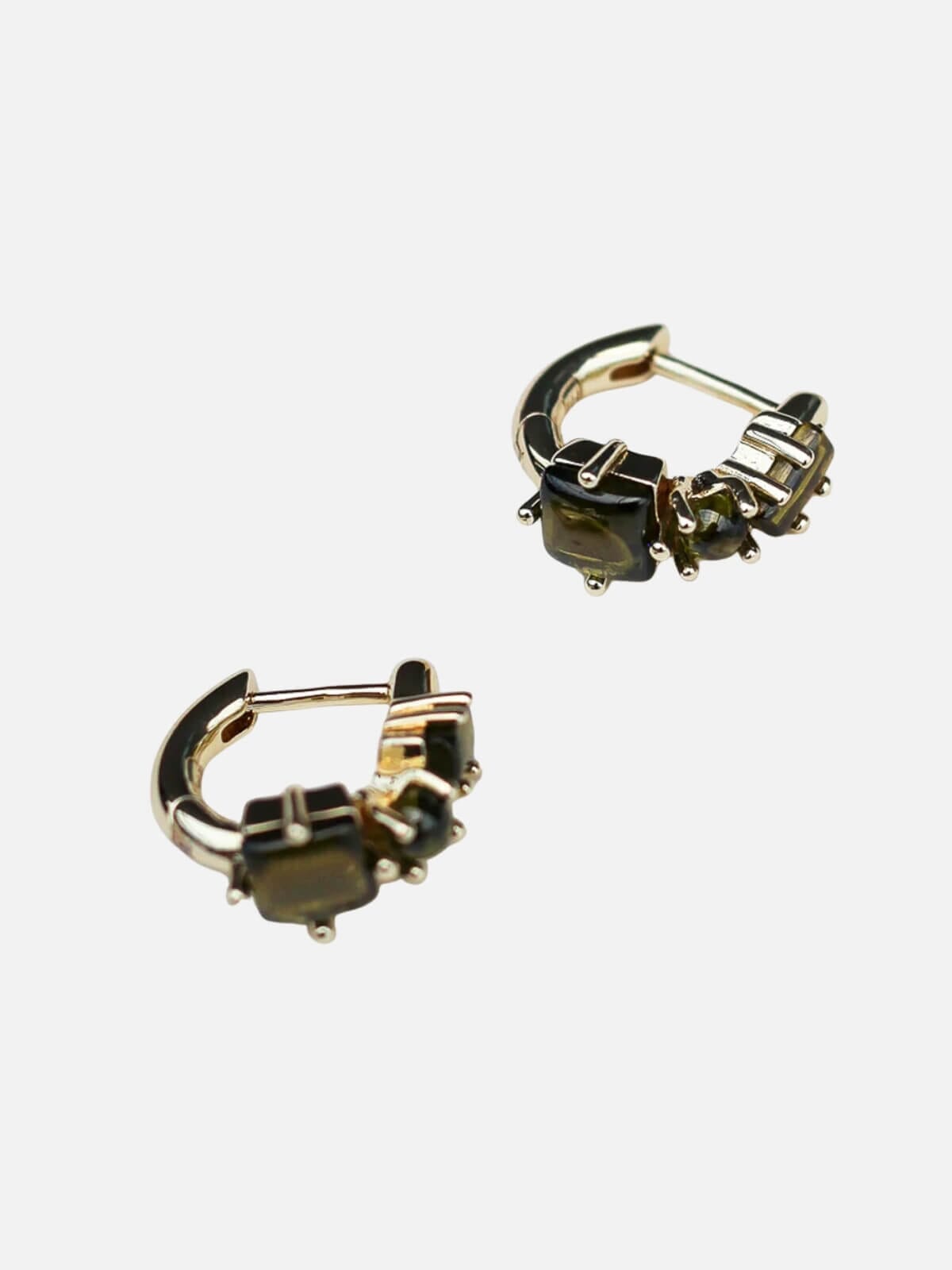 Fantasy Gemstone Huggies: Peridot Earrings F+H Jewellery 