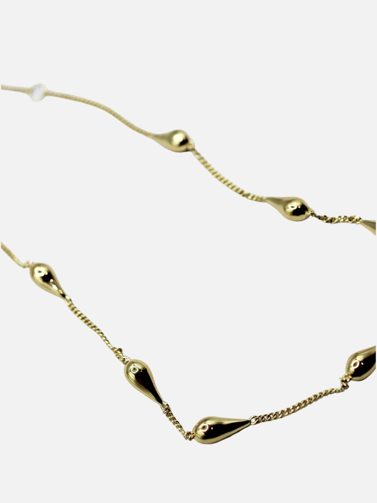 Rainfall Necklace: Brass + 18K Gold Plating