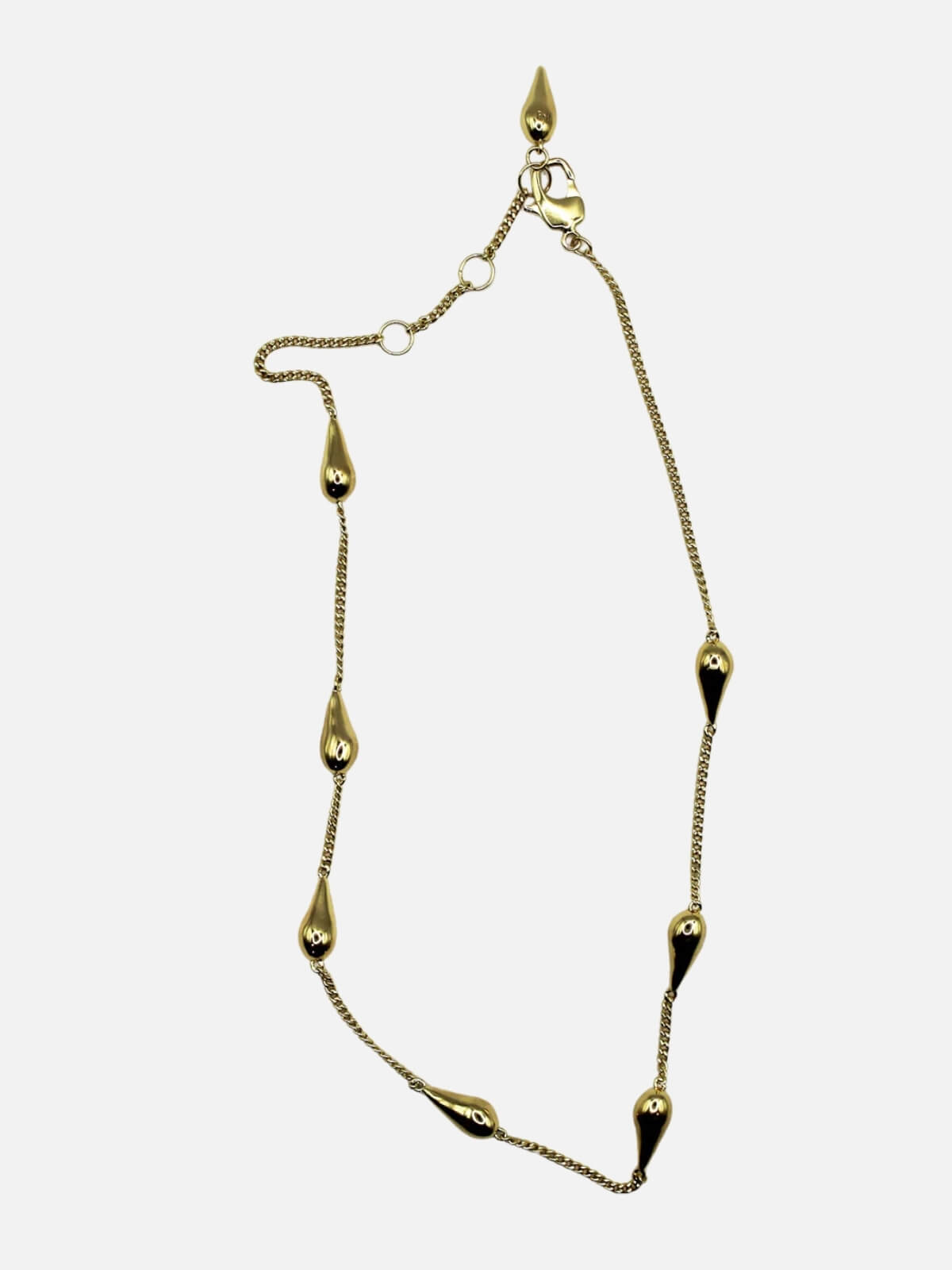 Rainfall Necklace: Brass + 18K Gold Plating