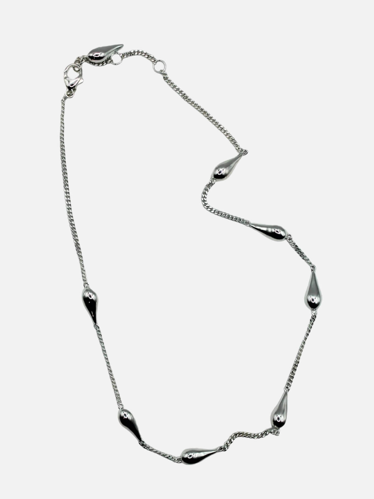 Rainfall Necklace: Brass + Sterling Silver Plating