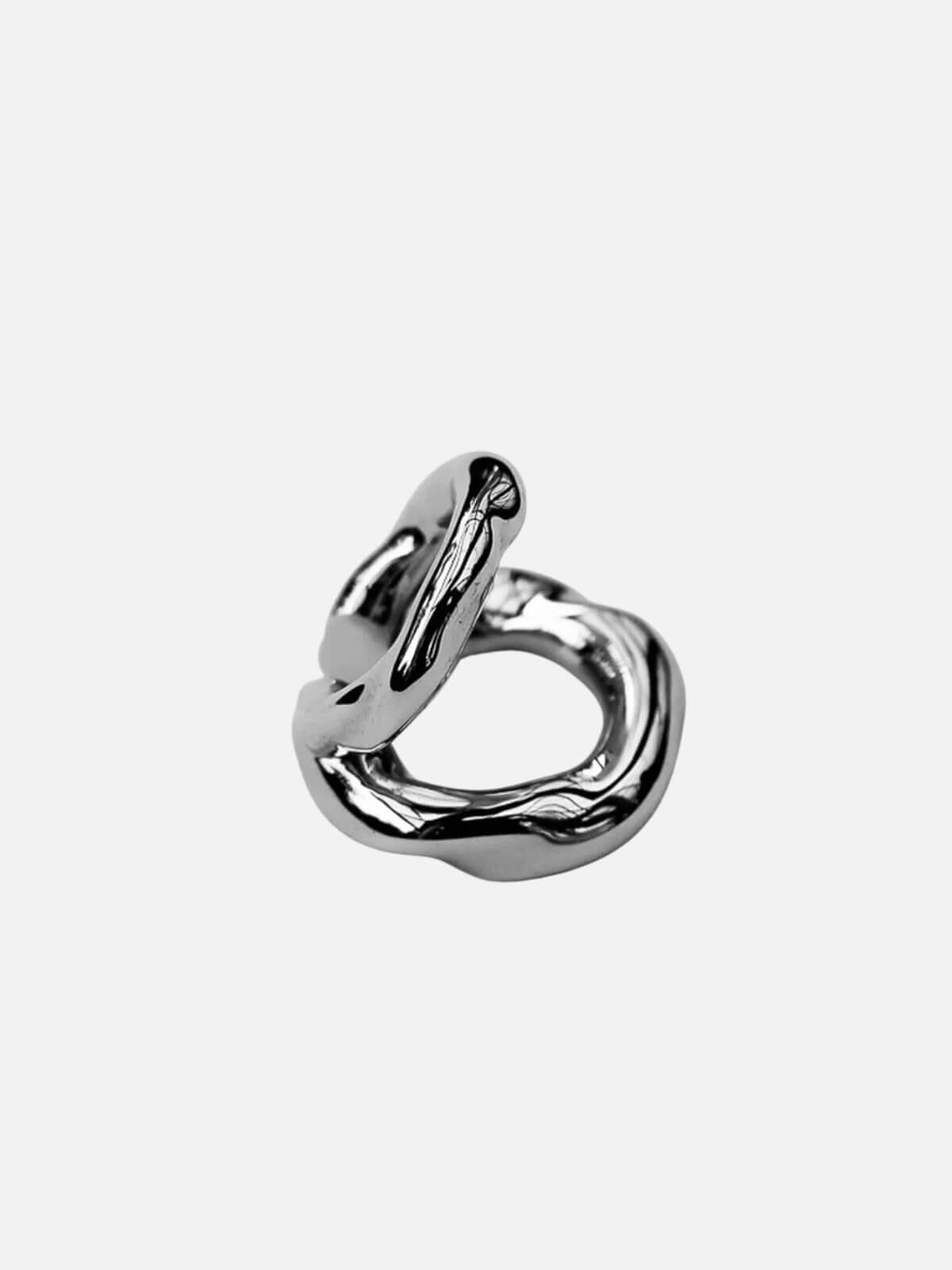 Rhapsody Double Ear Cuff: Solid Sterling Silver Earrings F+H Jewellery 