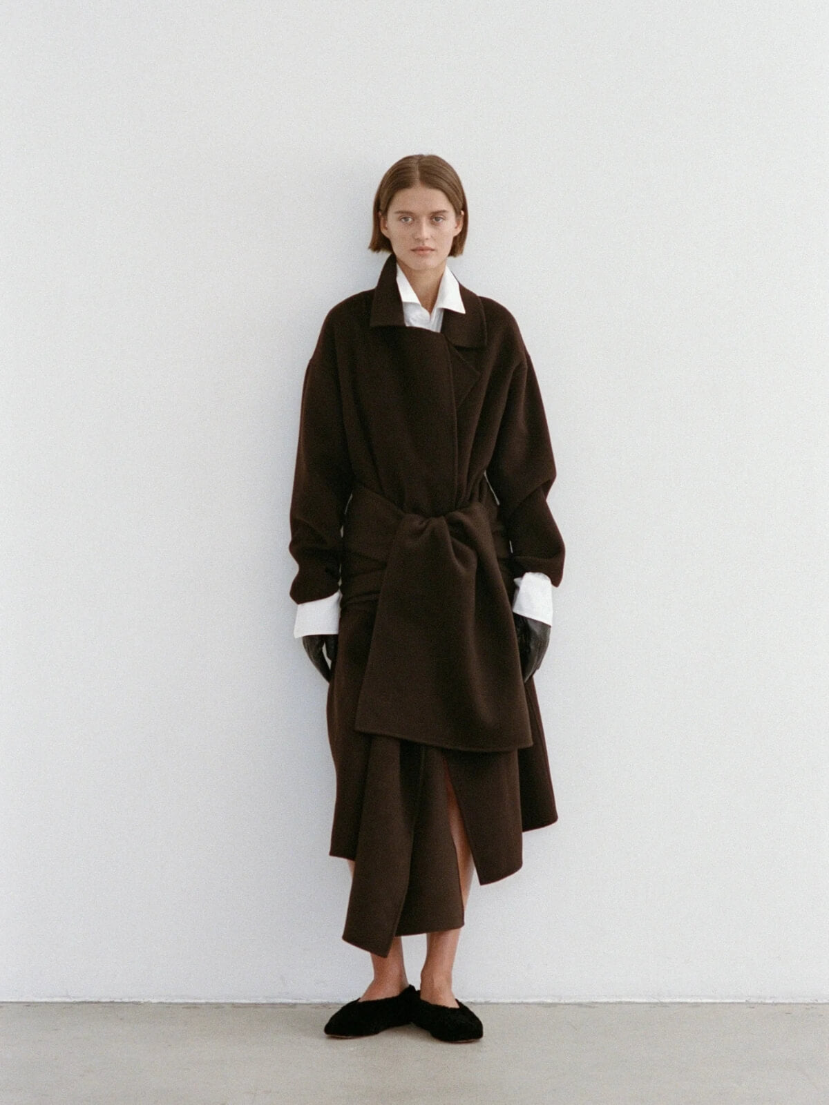 The Camilla Coat - Chocolate Cashmere Blend