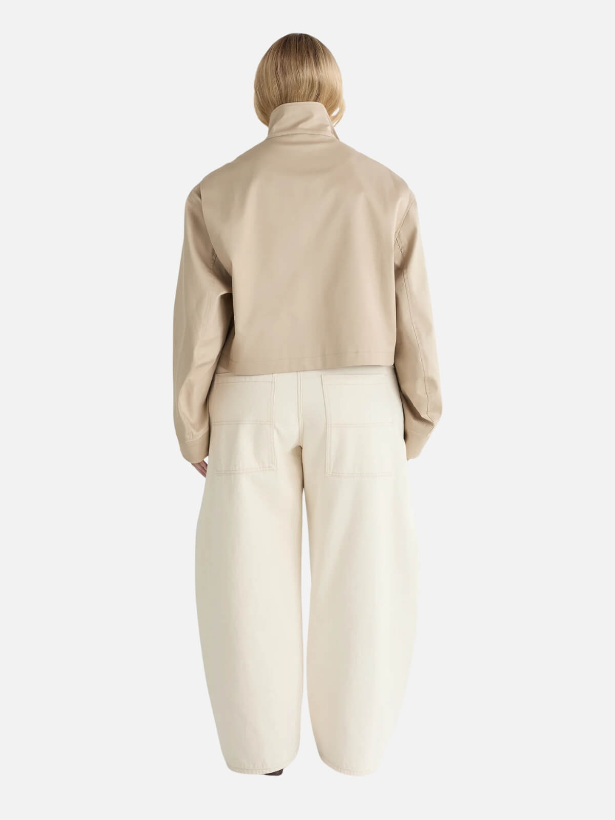 The Esther Cropped Trench - Walnut