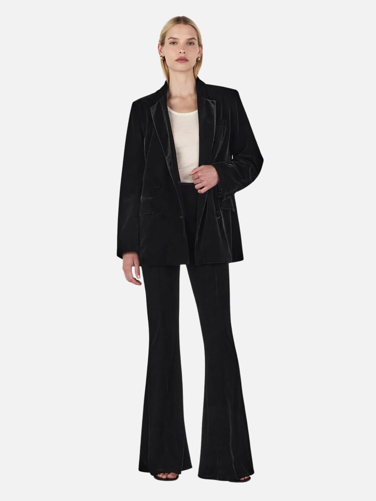 Alistair Velvet Blazer - Black Coats & Jackets Hansen and Gretel 