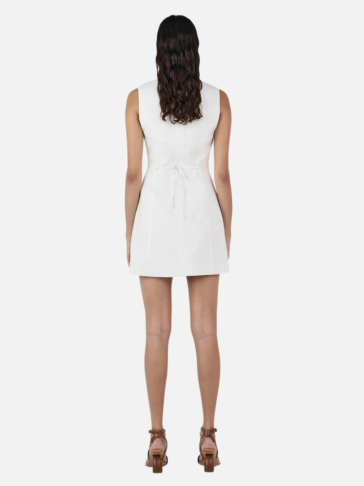 Bonython Linen Mini Dress - Ivory