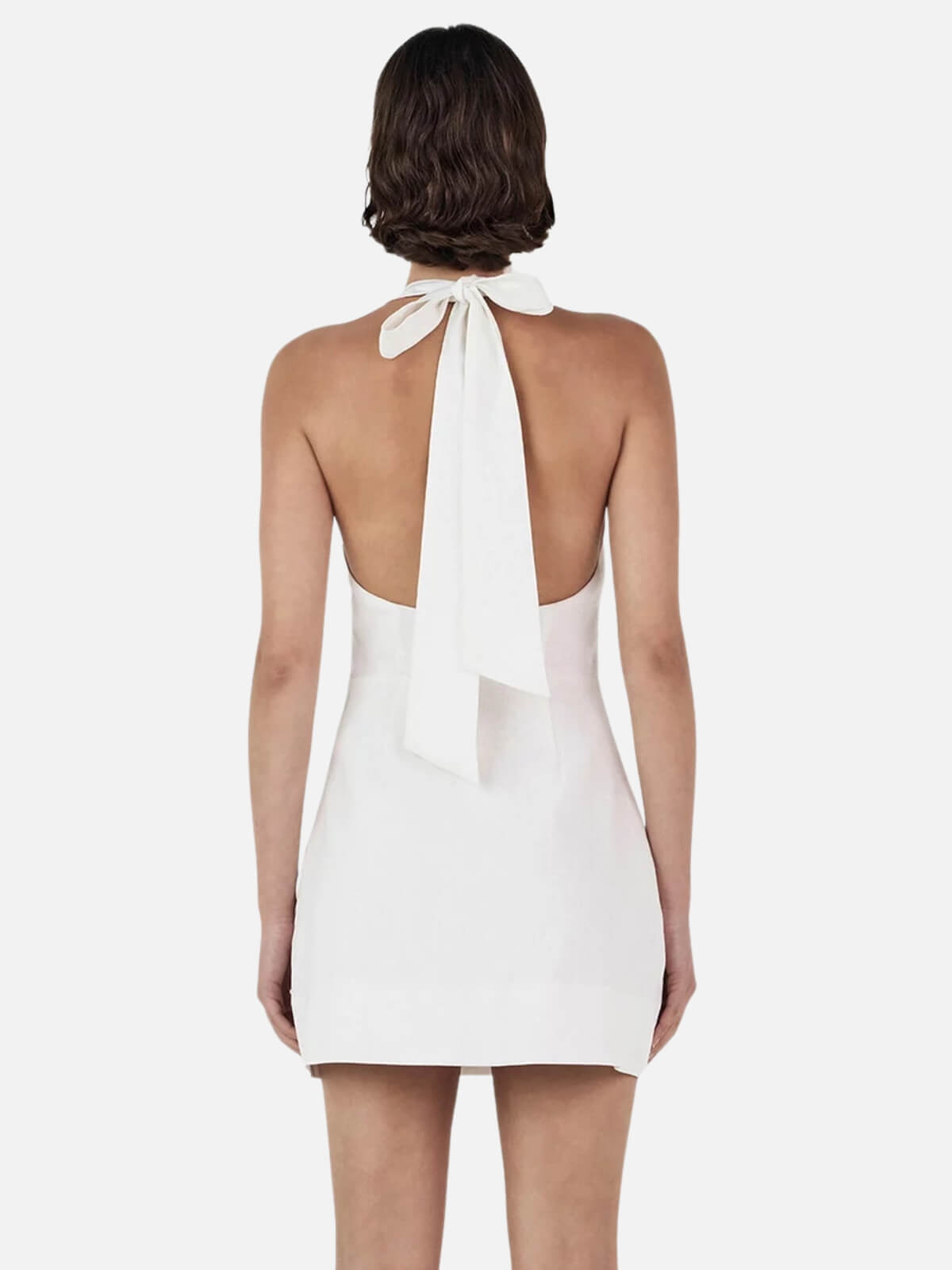 Ellison Linen Mini Dress - Ivory