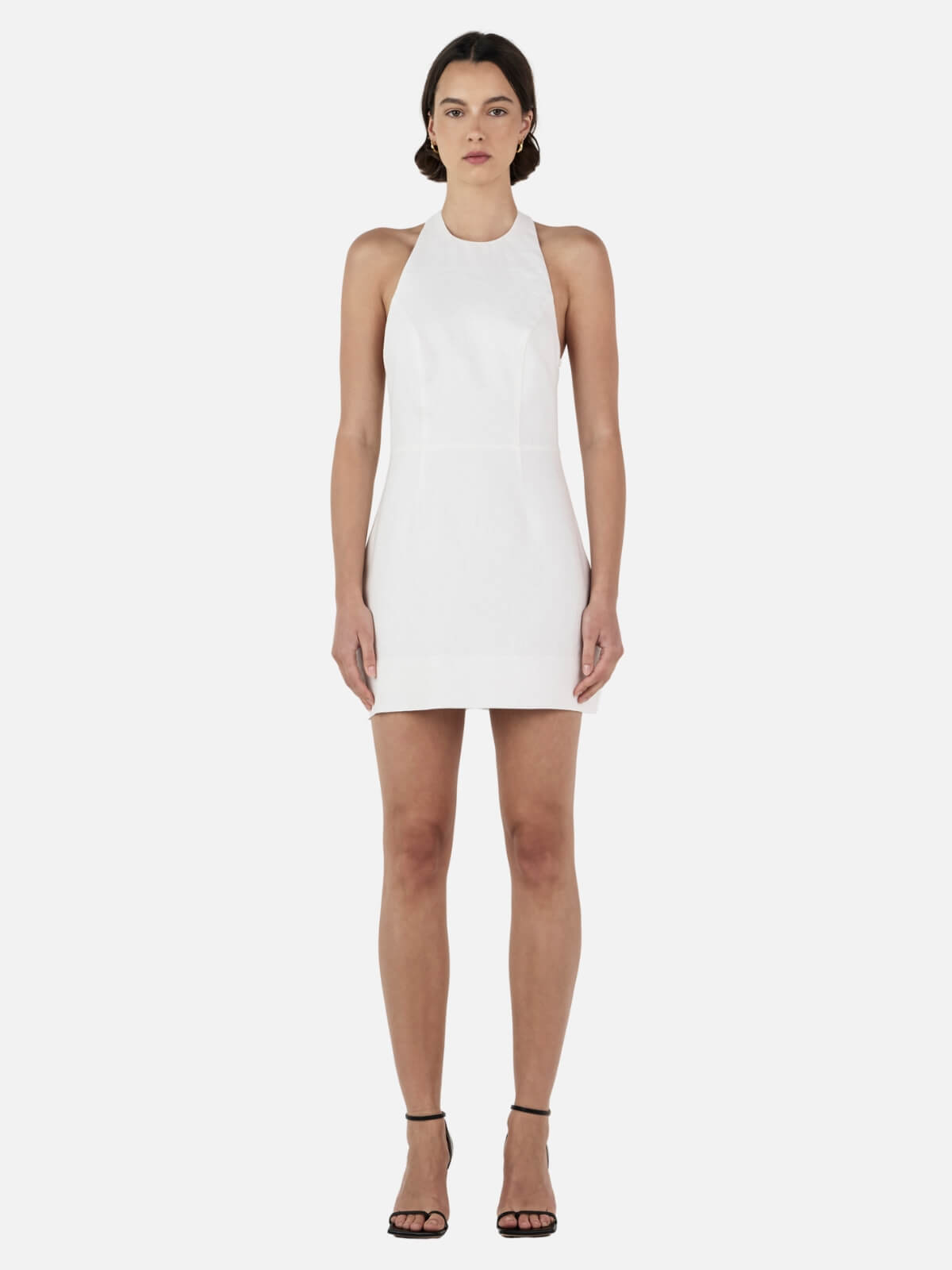 Ellison Linen Mini Dress - Ivory