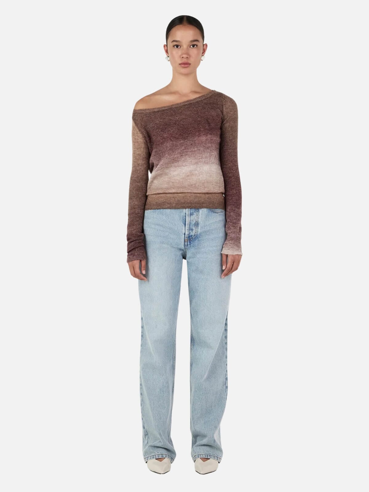 Emmy Knit Top - Mocha Marle Jumpers & Knitwear Hansen and Gretel 