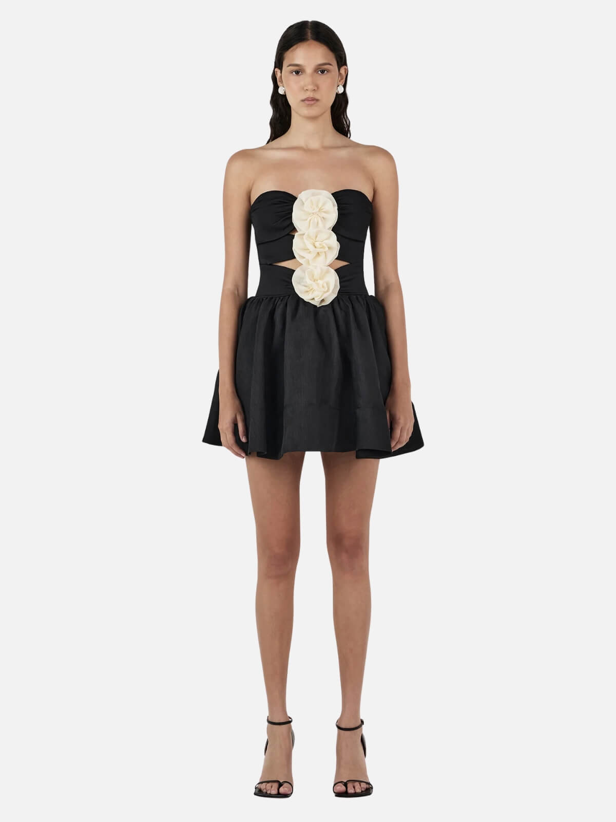 Hansen & Gretel | Jacquie Mini Dress - Black/Cream | Perlu
