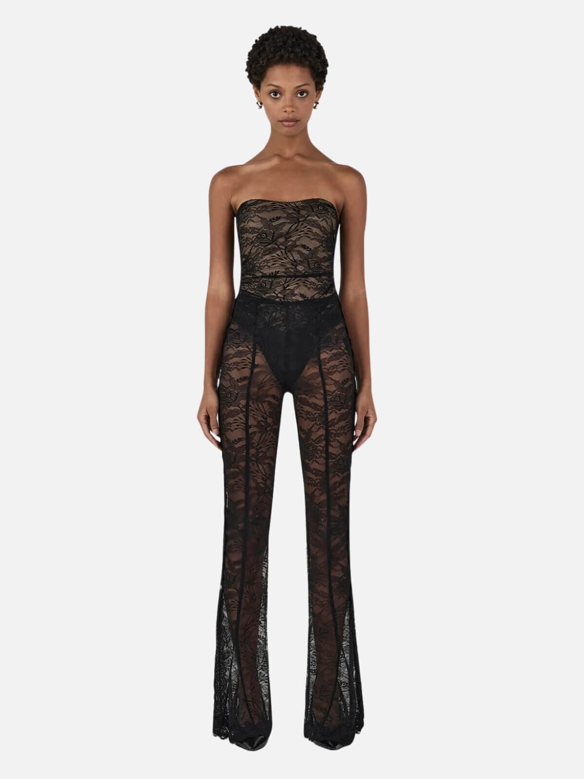 Jillian Lace Pant - Black Pants Hansen and Gretel 