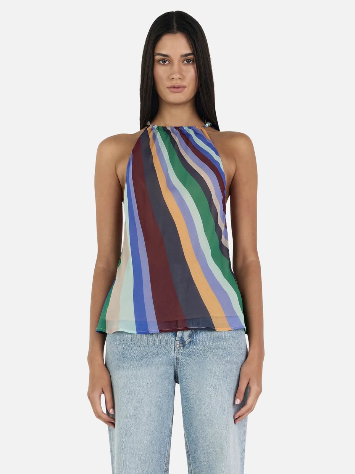 Juniper Silk Top - Wave Length