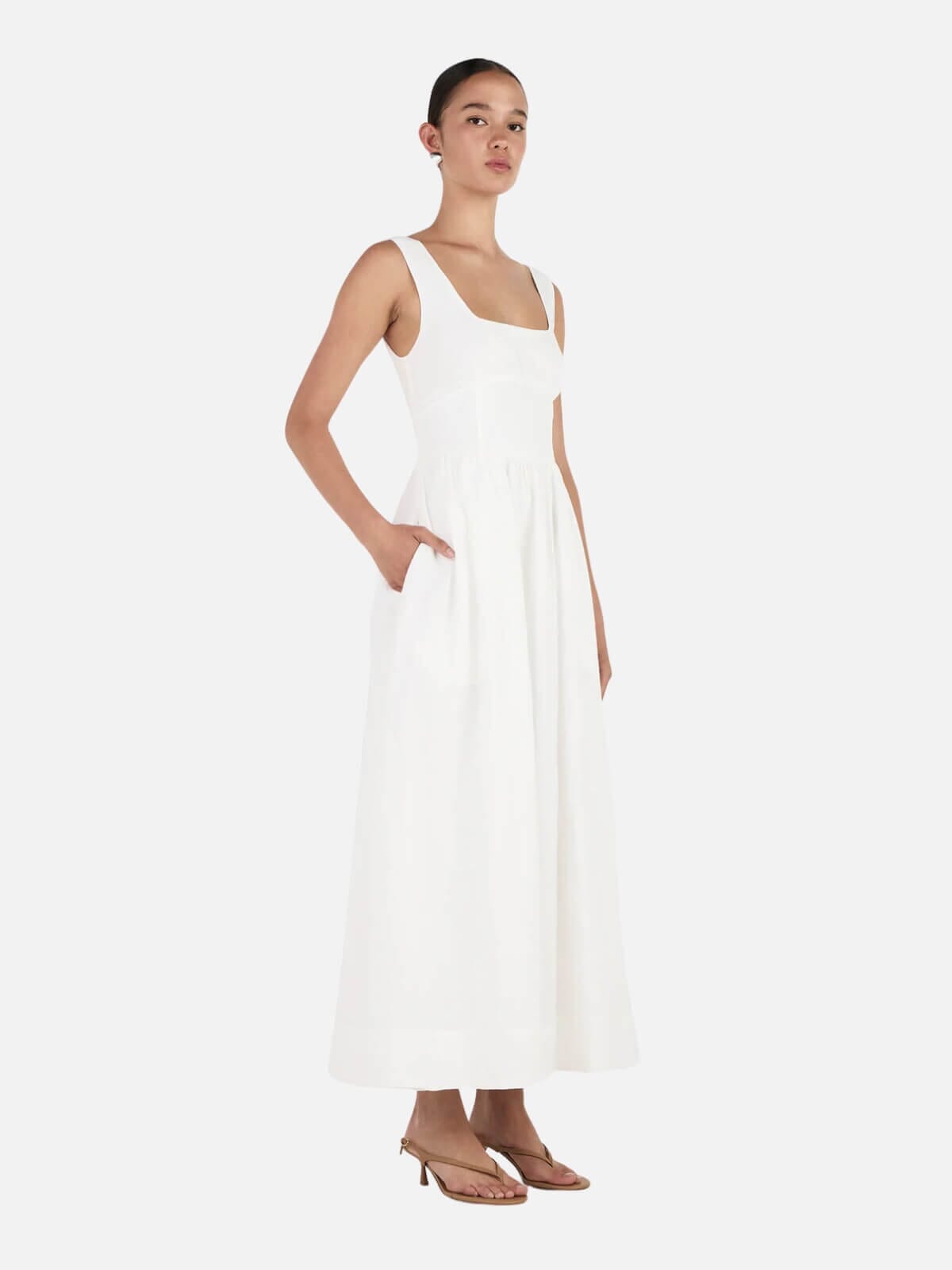 Leonay Midi Dress - Ivory Dresses & Jumpsuits Hansen and Gretel 