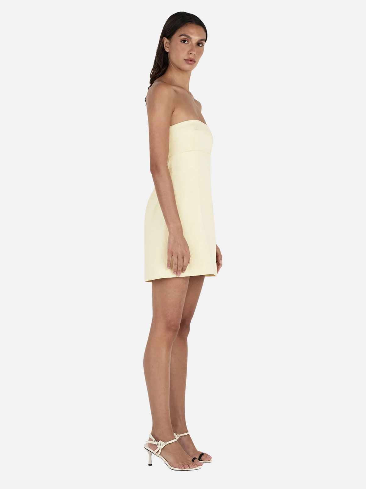 Maggie Taffeta Dress - Butter