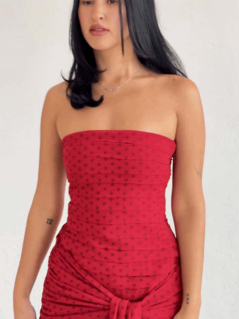 Mecah Mini Dress - Samba Polka Dresses & Jumpsuits Hansen and Gretel 
