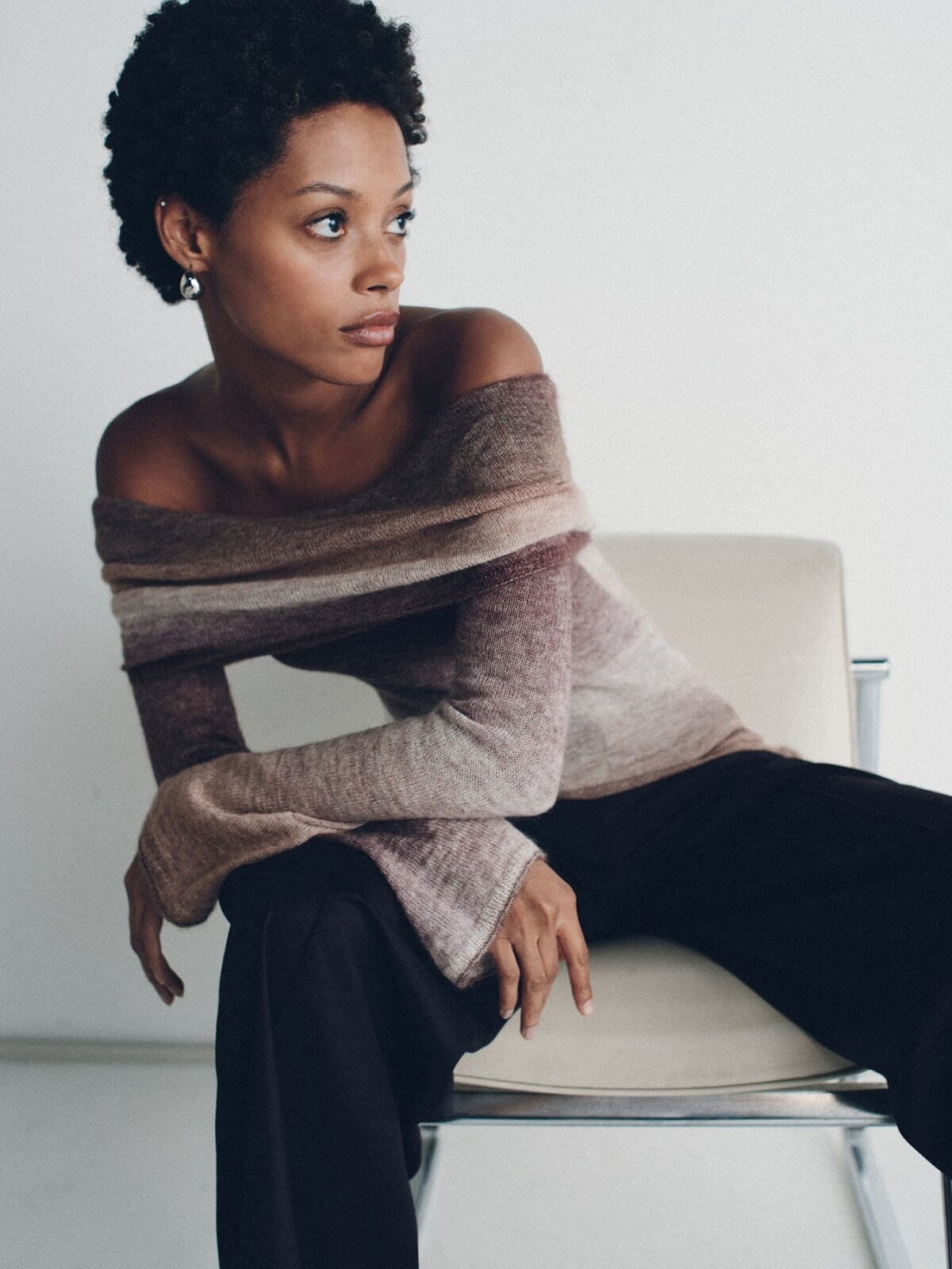 Naziree Knit Top - Mocha Marle Jumpers & Knitwear Hansen and Gretel 