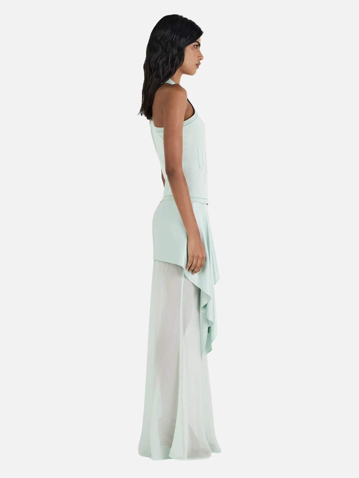 Vesper Silk Skirt - Seafoam