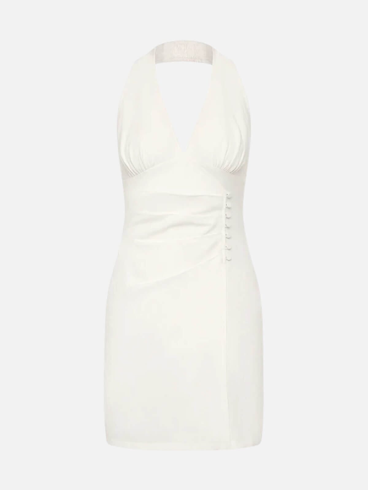 Darcy Wrap Mini Dress - Ivory Dresses & Jumpsuits Isabelle Quinn 