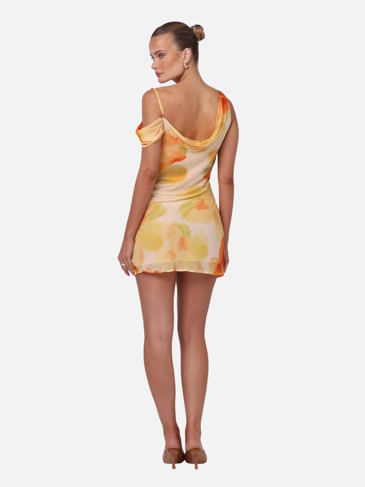 Isabelle Quinn | Kahli Mini Dress - Marigold | Perlu