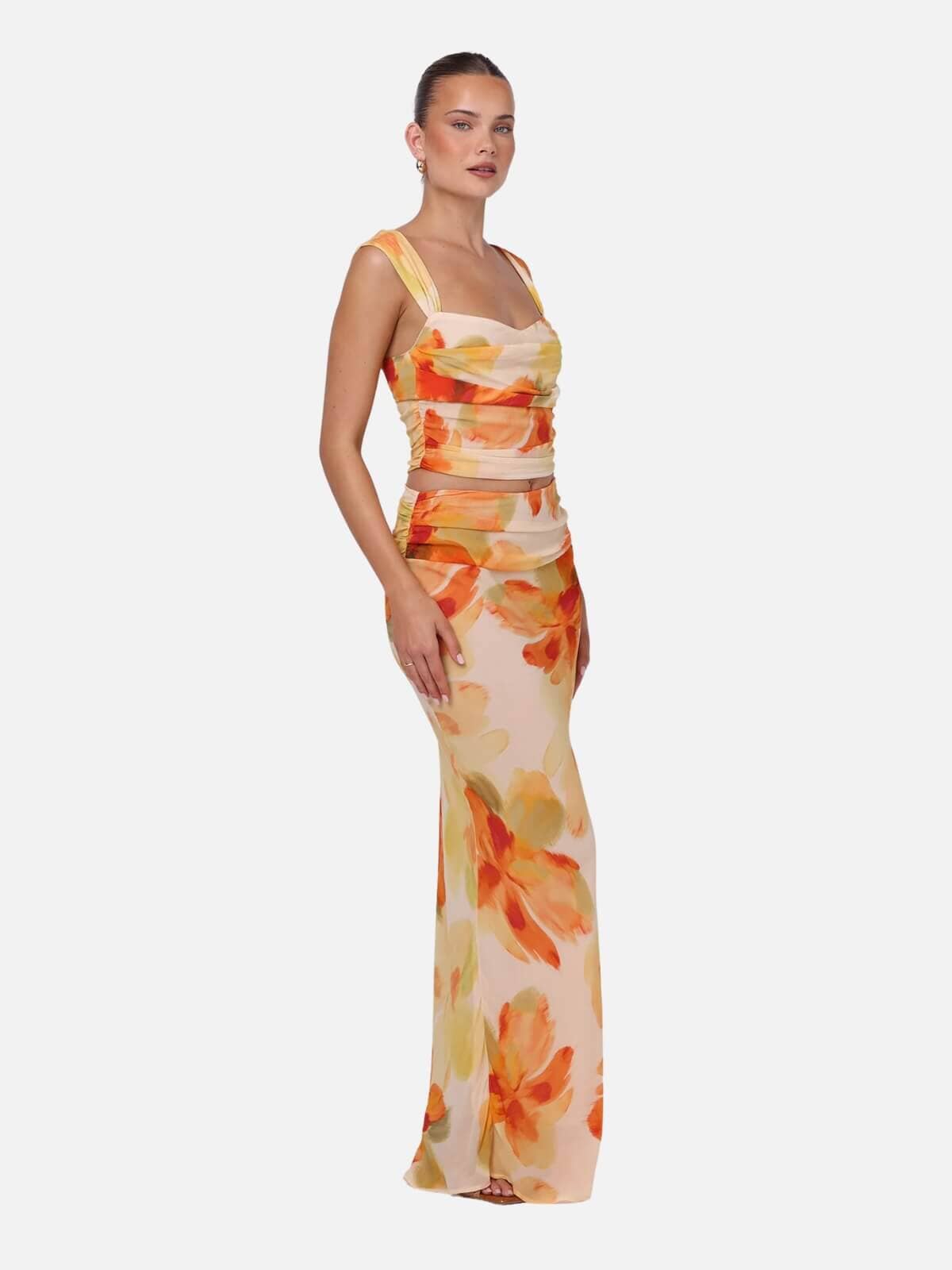 Lucia Maxi Skirt - Marigold