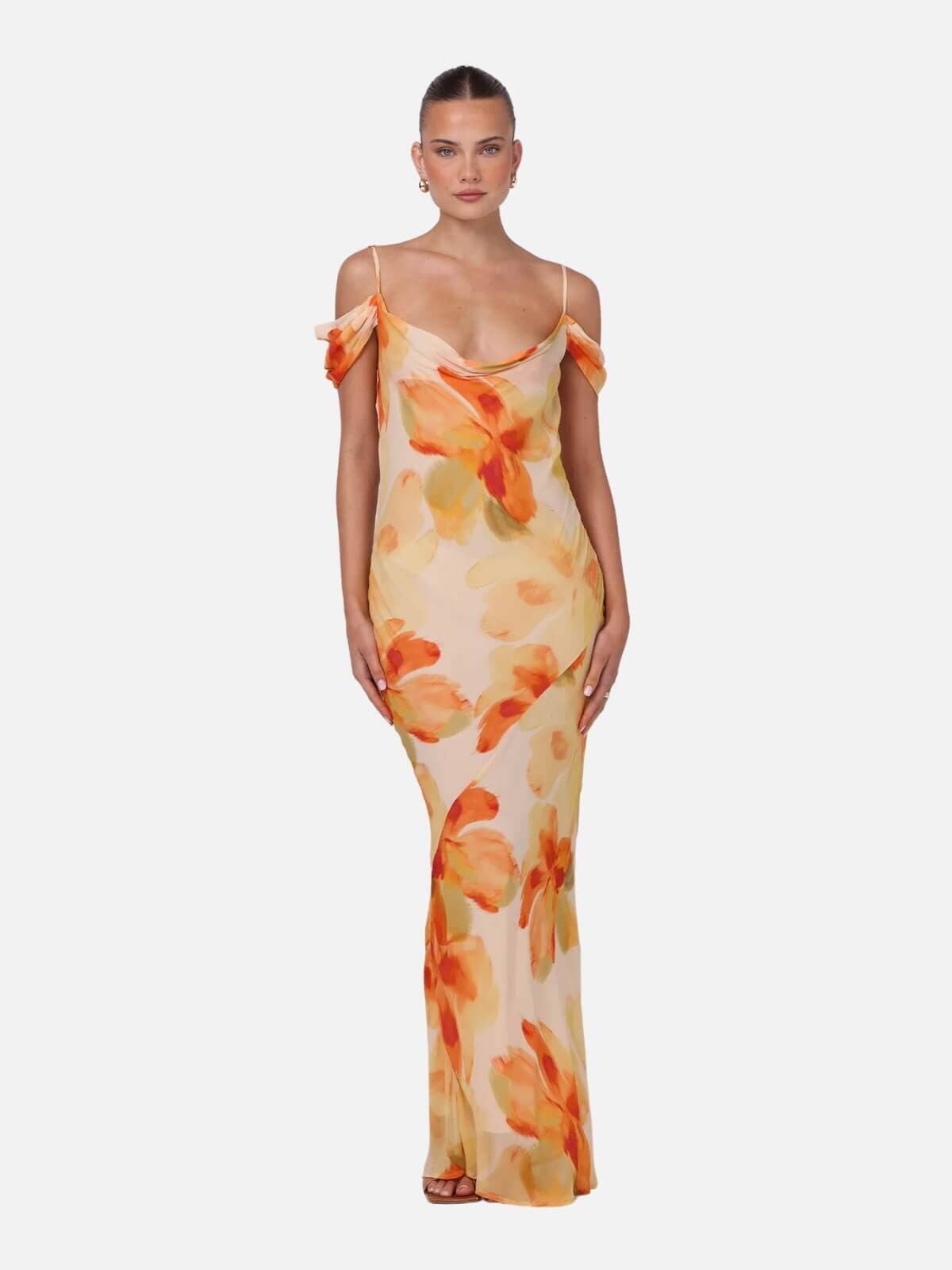 Isabelle Quinn | Wren Maxi Dress - Marigold | Perlu