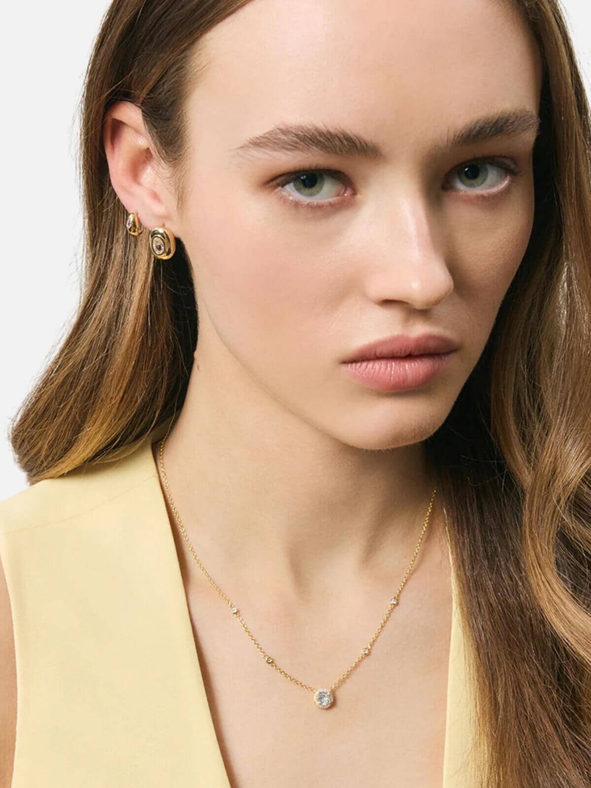 Frankie Sleepers - Gold Earrings Jolie & Deen 