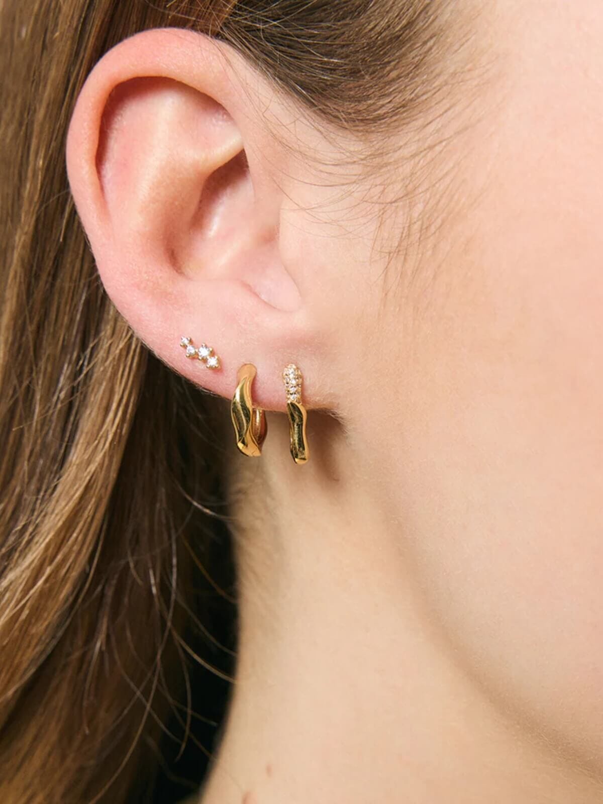 Jolie & Deen | Lizzy Sleepers Sterling 925 - Gold | Perlu