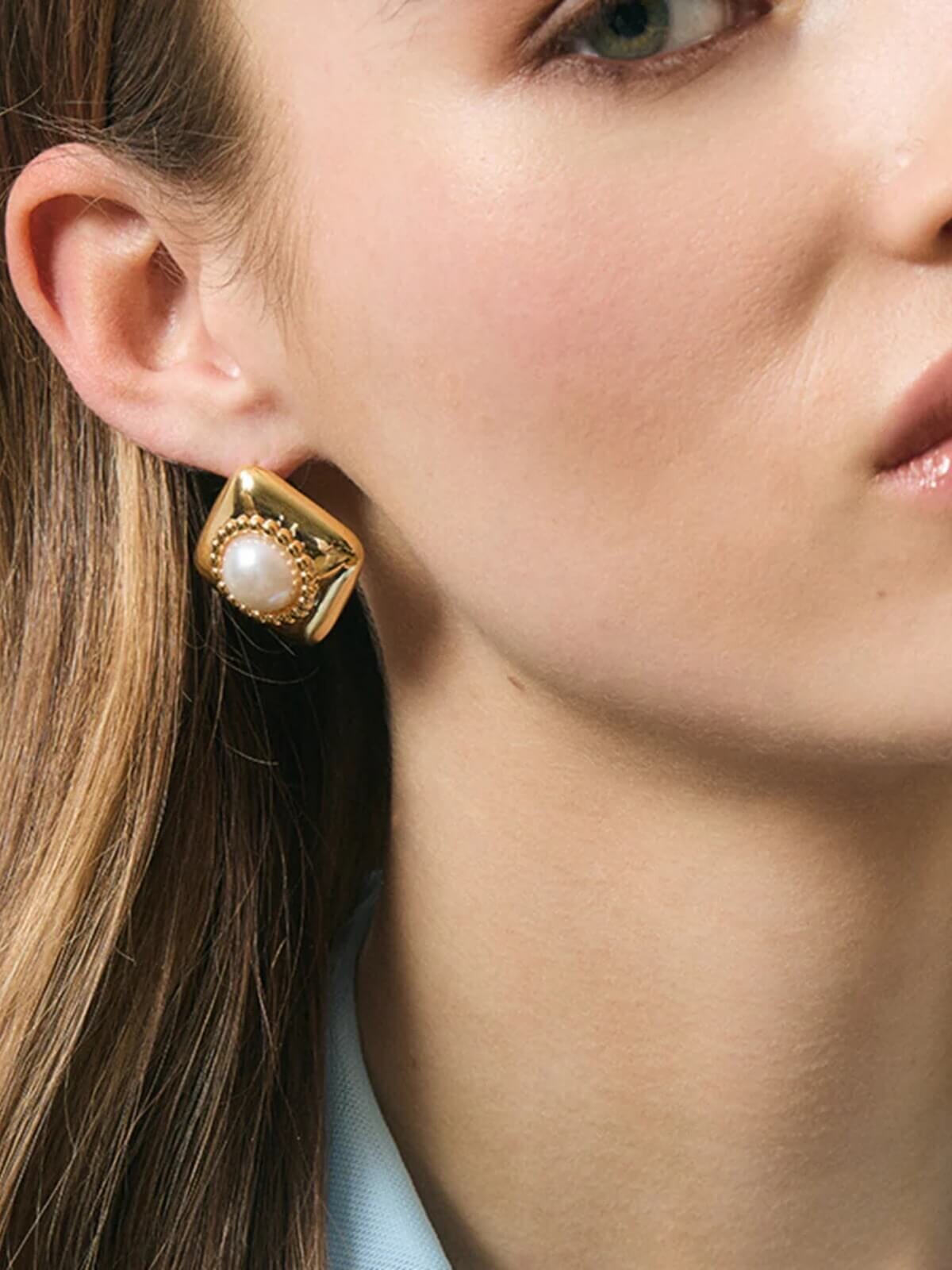 Luana Earrings - Gold Earrings Jolie & Deen 