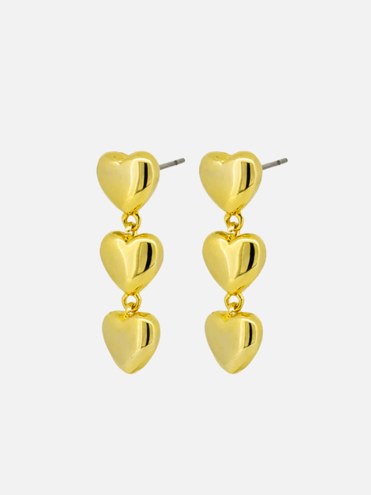 Jolie & Deen |  Rheda Heart Earrings - Gold | Perlu