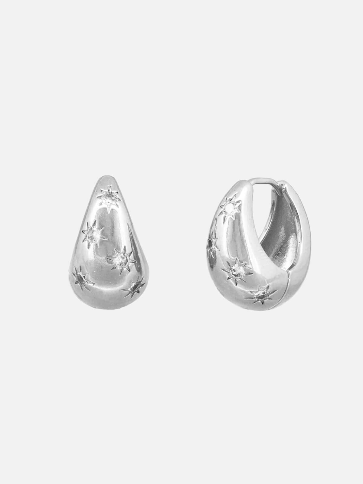 Jolie & Deen | Roberta Hoops - Silver | Perlu