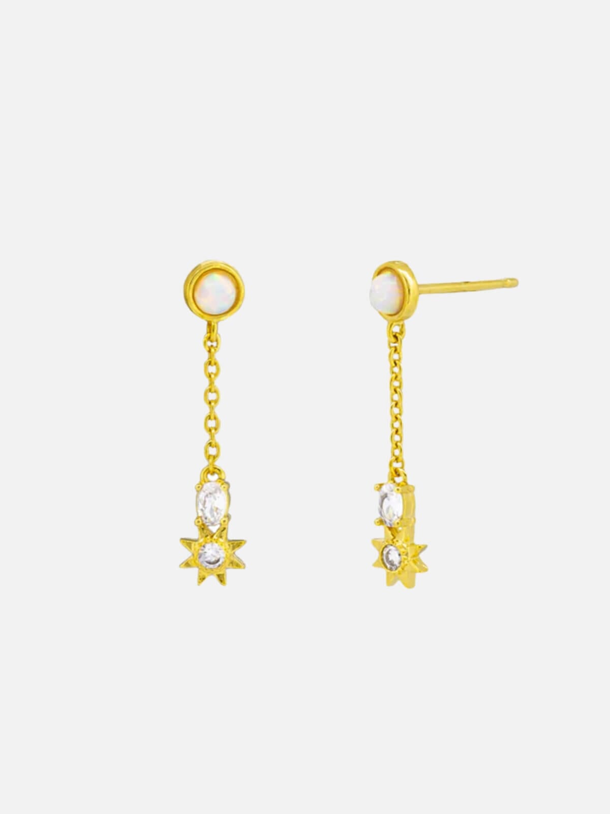 Jolie & Deen | Silvie Earrings - Gold | Perlu