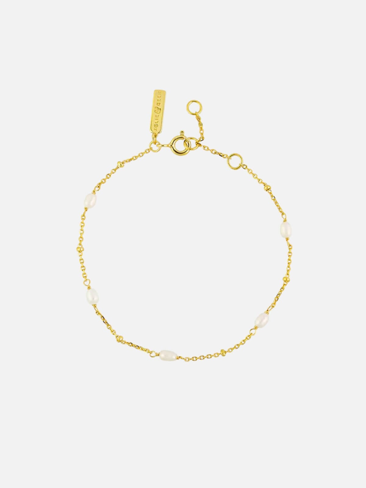 Stefania Pearl Bracelet Bracelets Jolie & Deen 