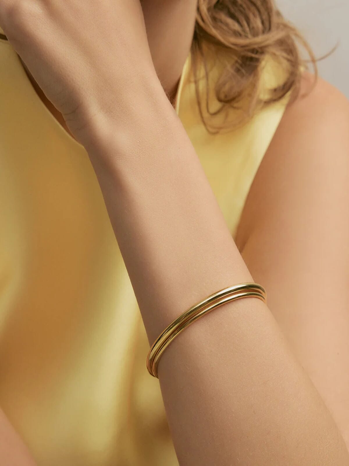 Tanisha Bangle Set - Gold Bracelets Jolie & Deen 